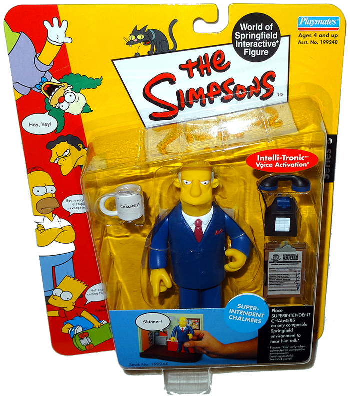 Simpsons Superintendent Chalmers Action Figure WOS RARE MOC Series 8 Toy